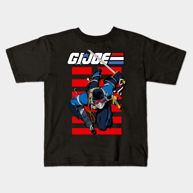 Snake Eyes Version 4 Kids T-Shirt by MikeBock